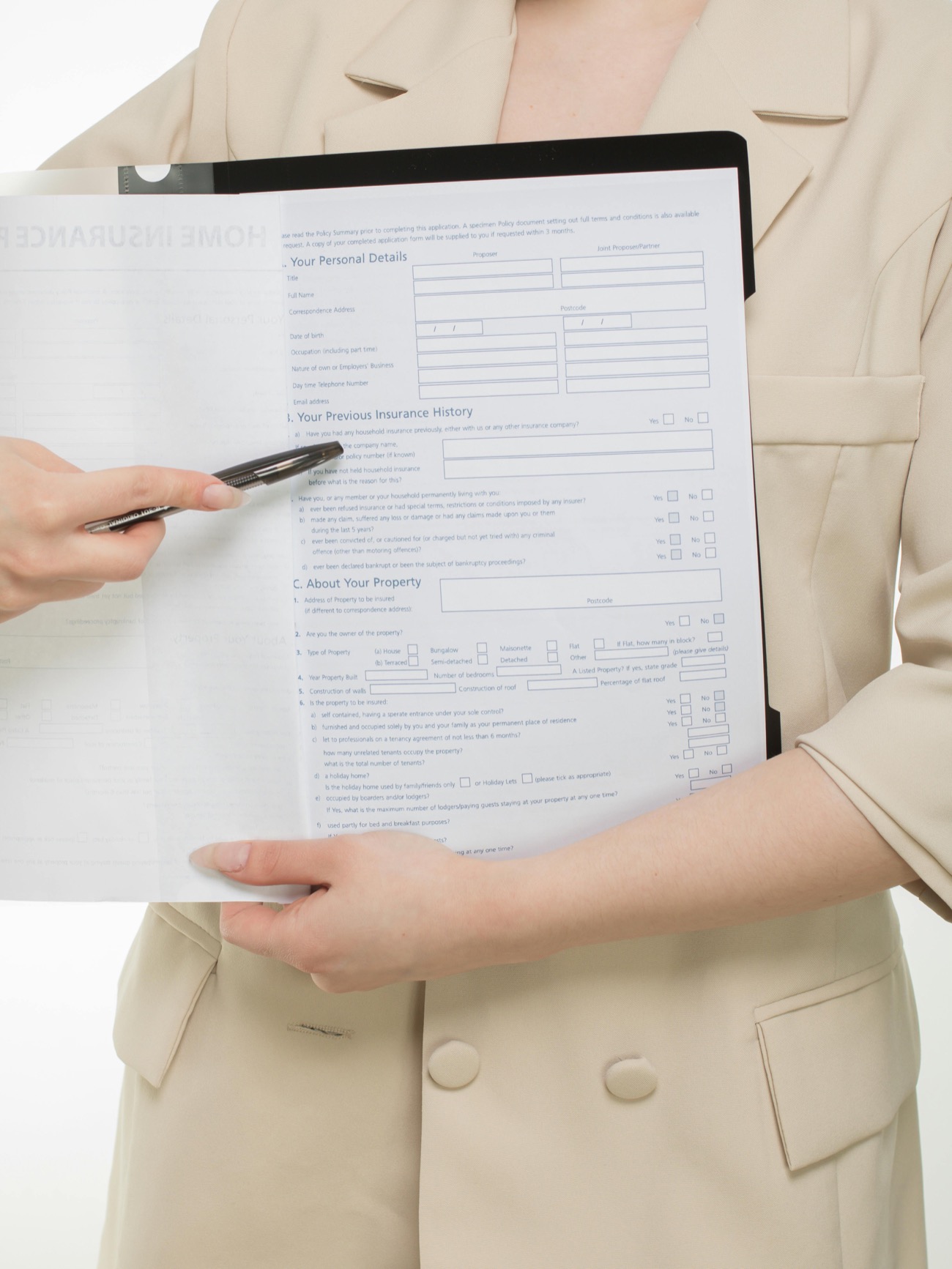 Financial planning paperwork